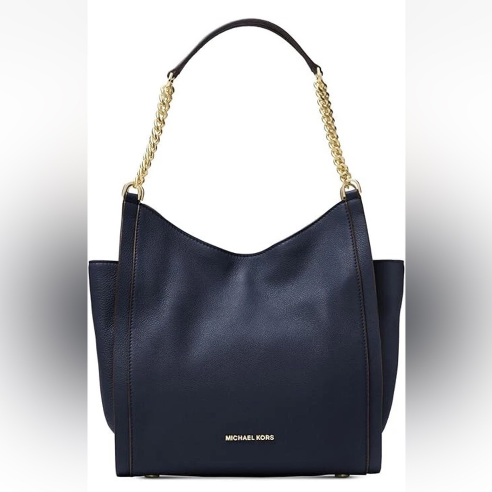 Michael Kors Black and Gold Chain Shoulder Bag